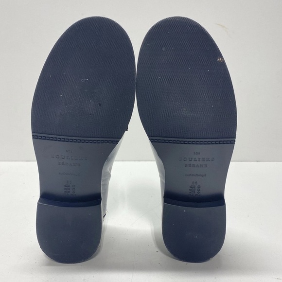 Sezane Andre Black Laminated Loafers NWOT - Picture 8 of 9